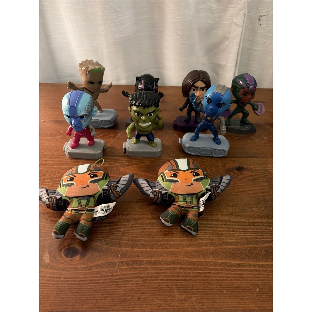 Lot Of 9 MCDONALDS MARVEL TOYS